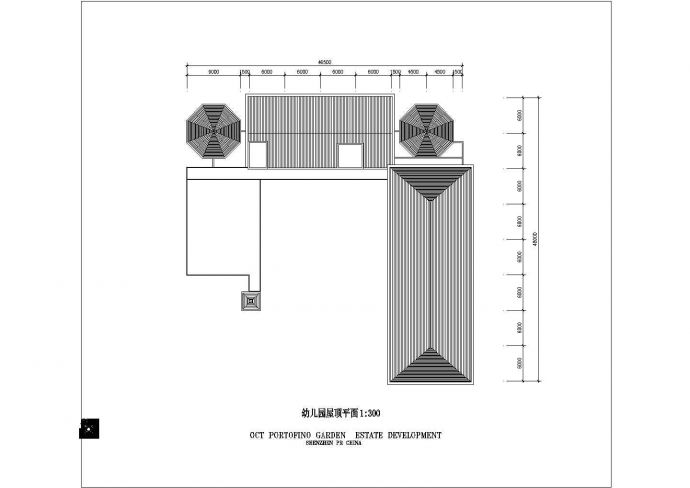 某三层九班幼儿园建筑方案设计图_图1
