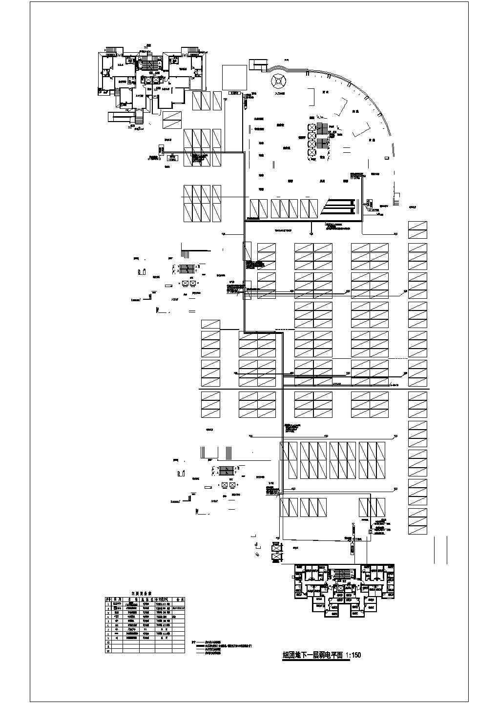 某二层地下超市及车库电气平面图