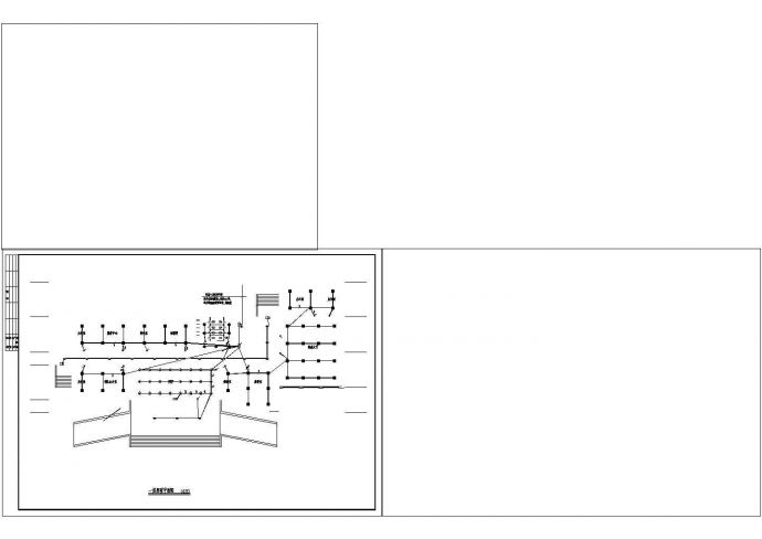 某地方办公楼配电系统设计图（共八张）_图1