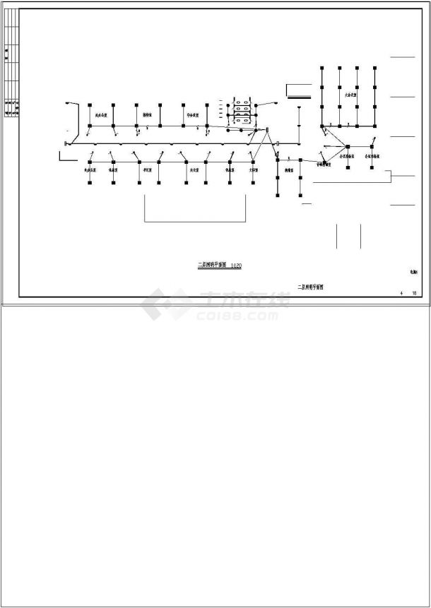 某地方办公楼配电系统设计图（共八张）-图二