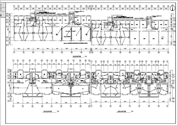 某地区复式住宅楼电气图（共7张）_图1