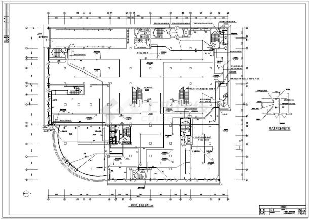 高层商场综合楼电气全套设计施工图-图二