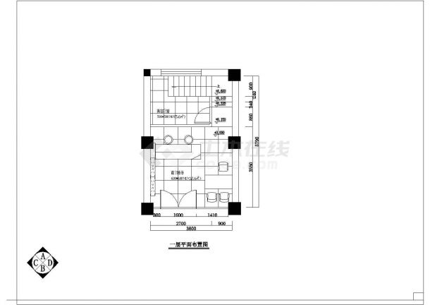 三层大型高档美容院美发店室内装修设计CAD方案图-图二