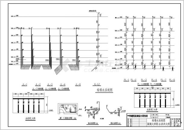 某多层住宅楼水电设计CAD平面布置图-图二