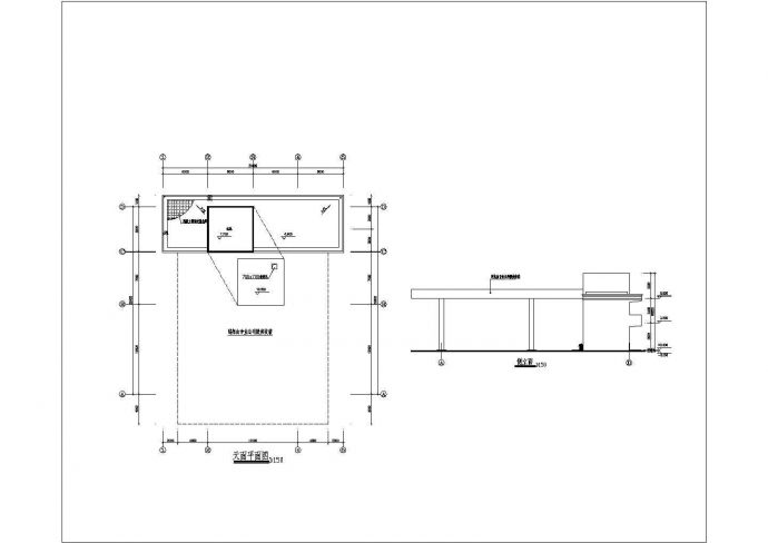 某加油站建筑方案设计图，共3张_图1
