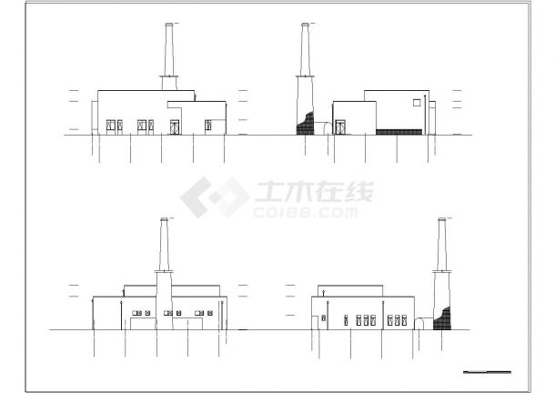 [哈尔滨]某汽车交易场锅炉房建筑方案图-图一