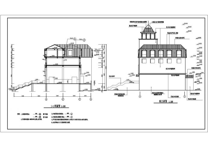 某四层砖混结构殡仪馆建筑方案图_图1