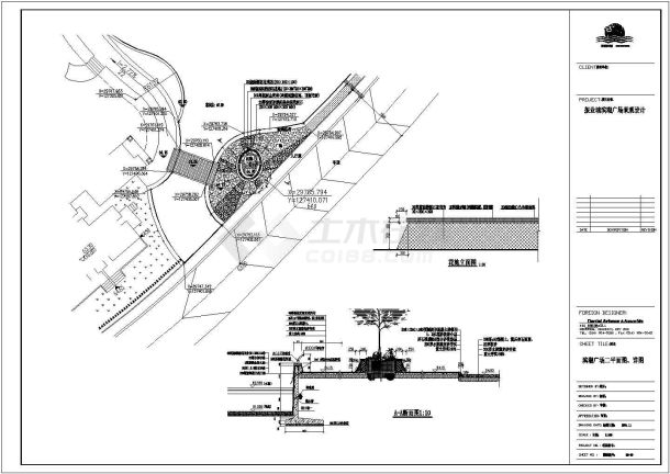 一居住区多种广场建筑参考详图-图二