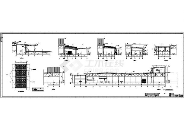 【湖北】中国著名汽车厂区项目建筑施工图-图二