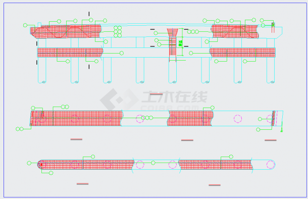 [上海]桥宽24.5m跨径13m+16m+13m预应力空心板梁桥施工图27张-图二