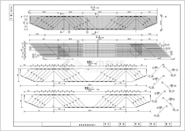 [黑龙江]后张法4×25m预应力先简支后连续小箱梁桥施工图103张-图二