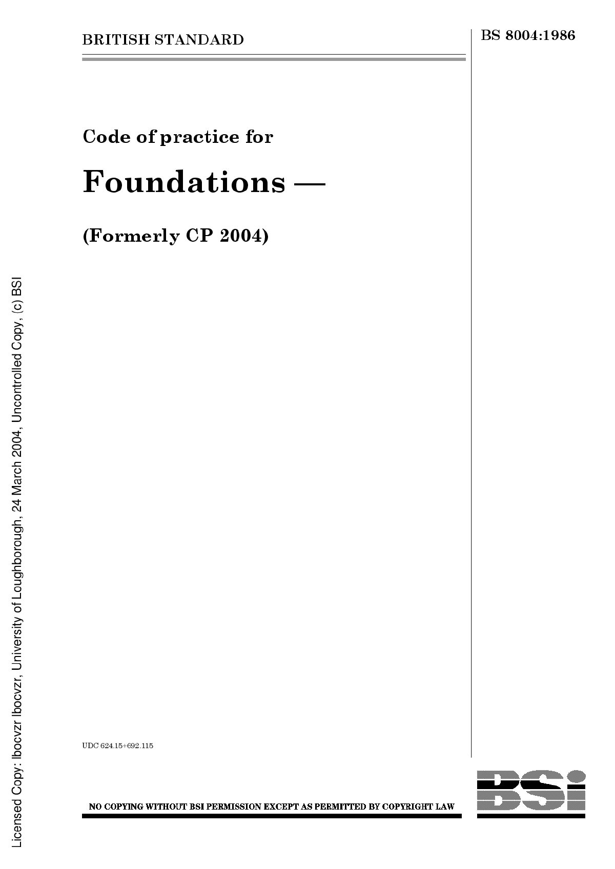 BS Foundation British Standard-图二