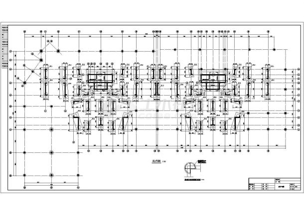 地上31层地下一层剪力墙结构商住楼结构设计CAD施工图-图二