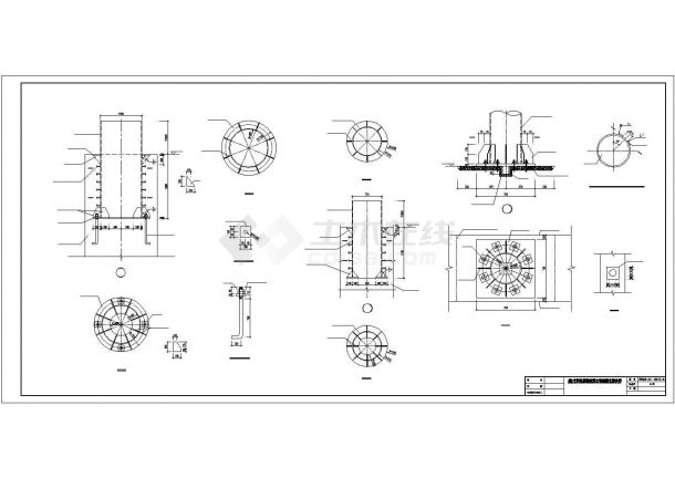 某地铁路站台钢框架结构设计施工图纸-图一