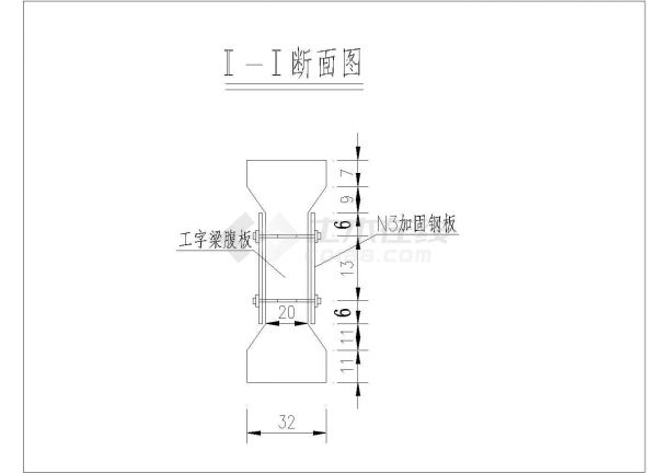3x11.4m正交工字梁微弯板桥加固全套施工图（26张附加固方案）-图二