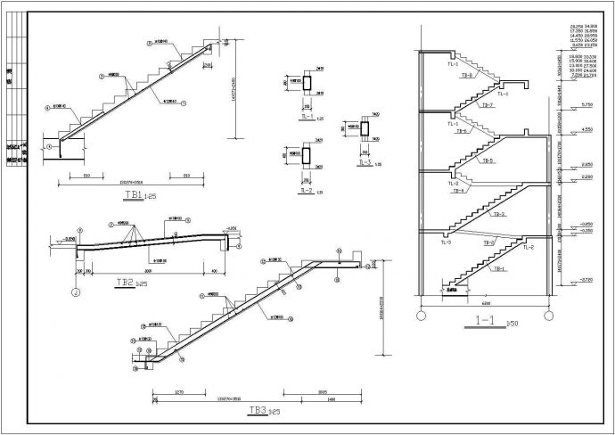 [节点详图]某住宅楼楼梯构造详图_图1