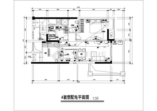 某小套型住宅装修水电图（共17张图纸）-图二