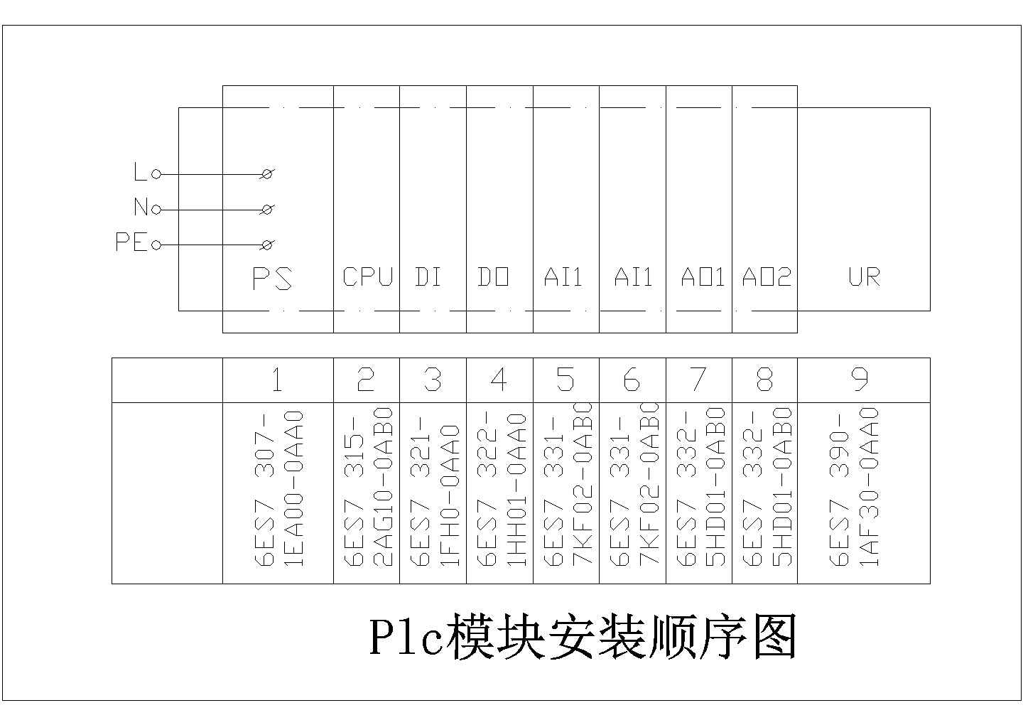 PLC全套原理接线图（共7张图）