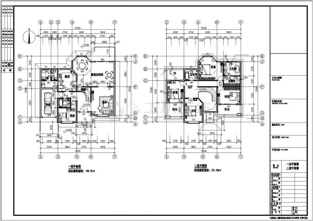 某地单家独院式别墅建筑结构设计施工图（共38张）-图一