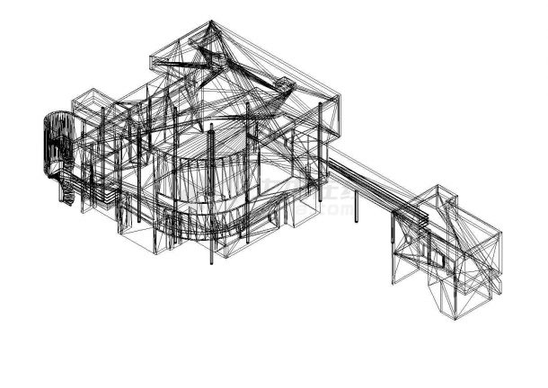 【国外大师经典作品】萨兹曼别墅建筑方案设计图（含su模型、3d效果）-图二