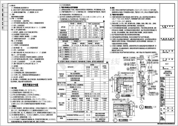 地上一层框架结构小区大门结构施工图（含建筑图）-图二