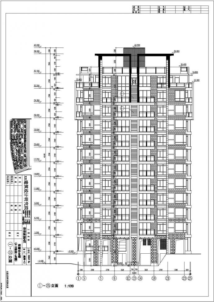 地下1地上11+1跃层小高层点式住宅楼建筑施工图_图1