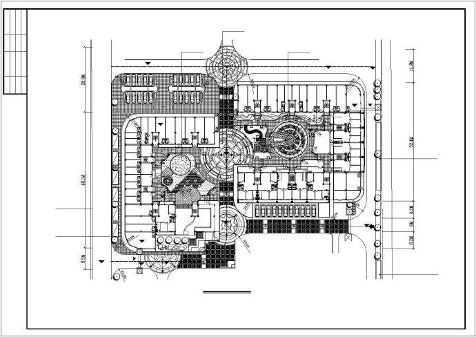 某国际公寓景观设计施工CAD参考图_图1