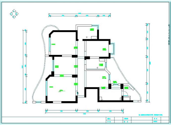 欧式舒适3居室室内设计全套CAD施工图_图1