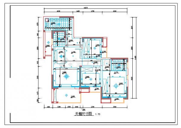 温馨现代简约2居室室内设计全套CAD施工图（含效果图）-图一