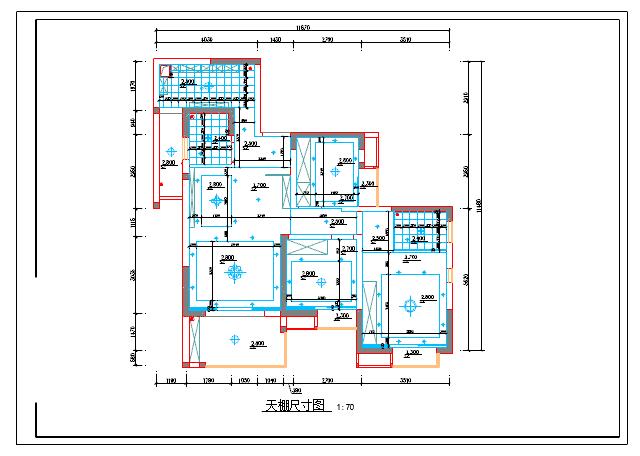 温馨现代简约2居室室内设计全套CAD施工图（含效果图）_图1