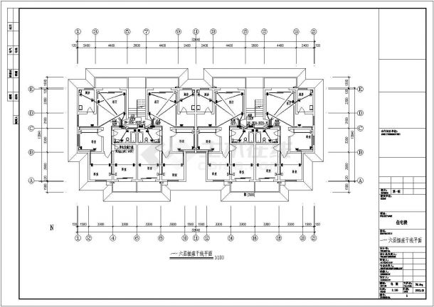 某地小区住宅建筑电气设计施工图纸-图二