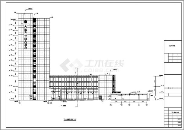 【大连】15层现代风格商务酒店建筑设计施工图-图二