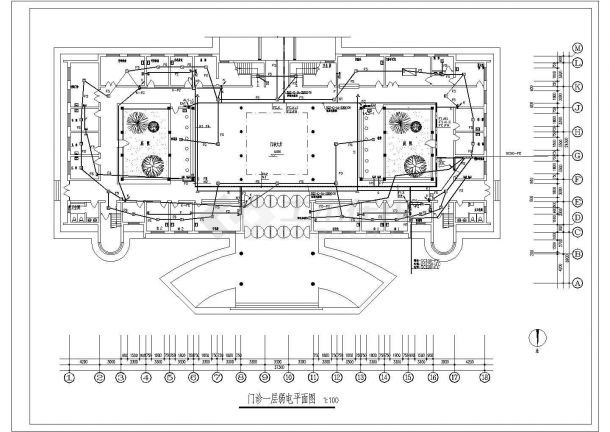 某地区医院门诊楼电气设计施工详图-图一