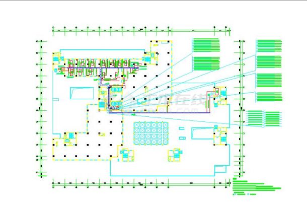 某地区建筑设备层动力平面设计详图-图一