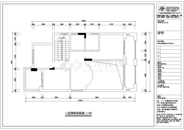某地三层豪华别墅装修CAD施工图（附效果图）-图二