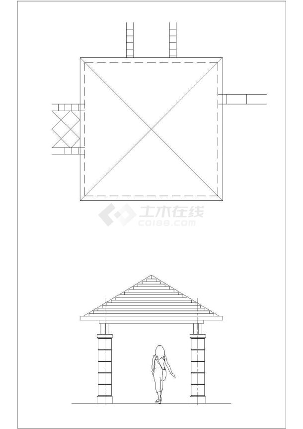 某公司景观环境施工CAD图集-图一