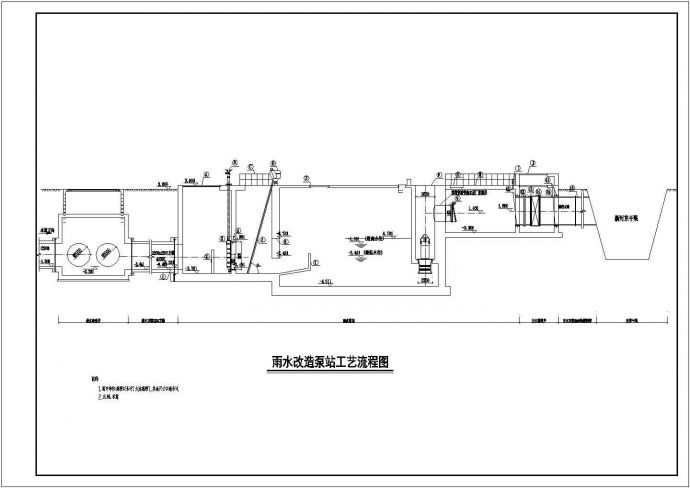 雨水泵站扩容改造给排水专业全套工艺设计图纸_图1