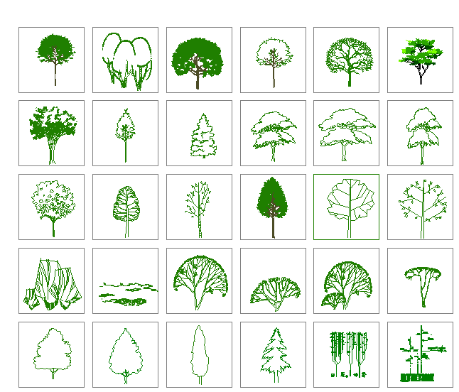园林景观各种湿地植物图例（共二百零五个）_图1
