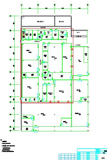 医药厂房净化空调系统设计施工图(含装饰)-图二