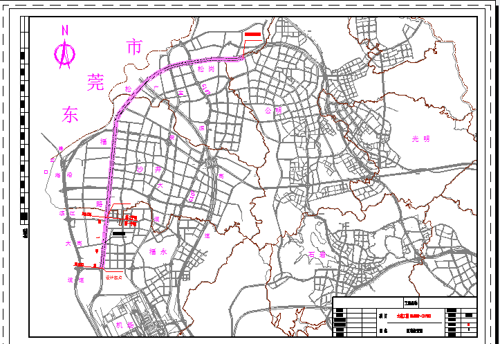 深圳市宝安区某大道(K6+280-K9+700)燃气施工图