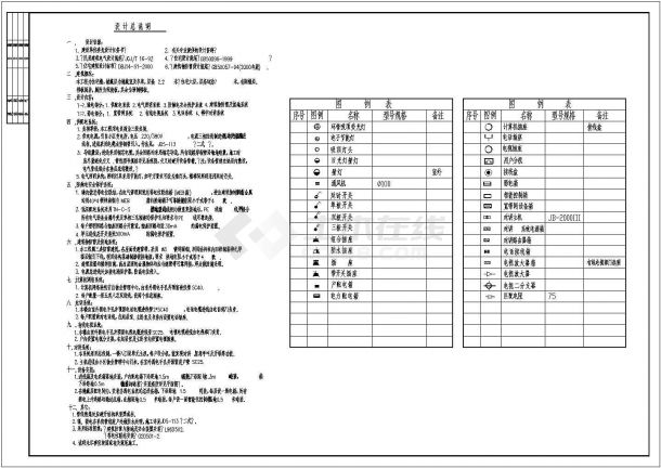 某地上六层住宅楼强电图（三级负荷）-图一