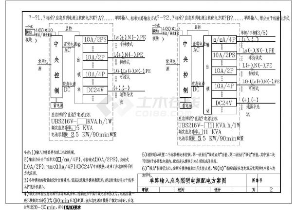 常用应急照明电源集合图纸（共24张图纸）-图二