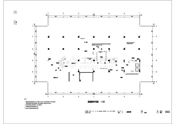 某综合楼电气照明防雷接地平面图（共10张图）-图二