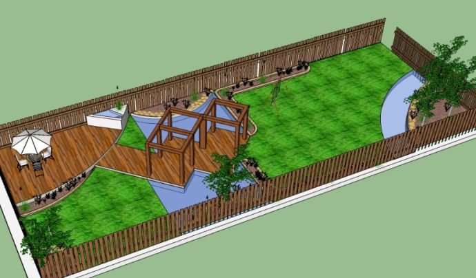 2016年最新整理66个别墅花园sketchup模型库_图1