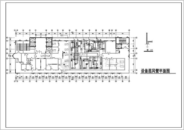 某市某三甲医院干净手术室原理CAD图纸-图一