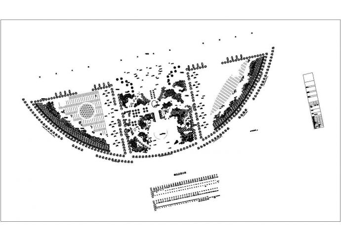 [江苏]某市广场环境景观种植平面_图1