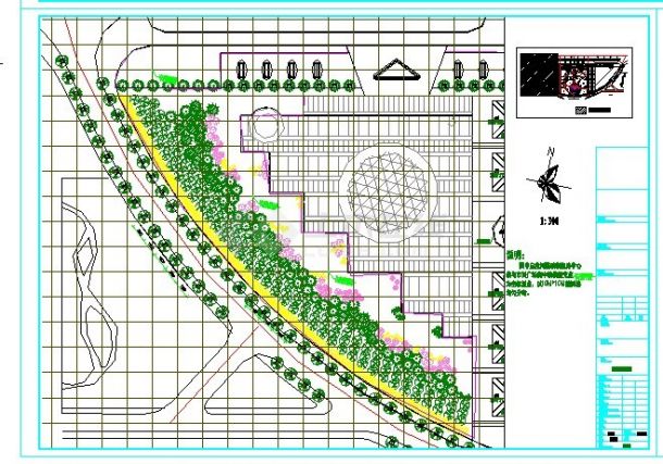 [江苏]某市广场环境景观种植平面-图二