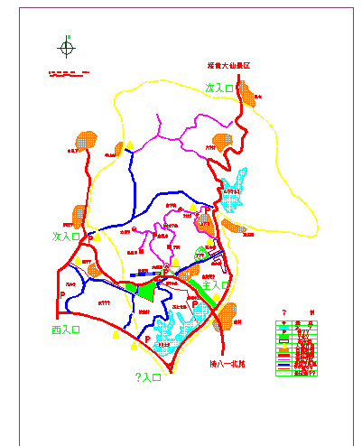 [金华]某国家风景名胜区详细规划图-图二