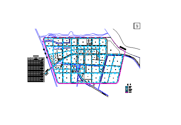 [方案]某工厂总平面规划图_图1