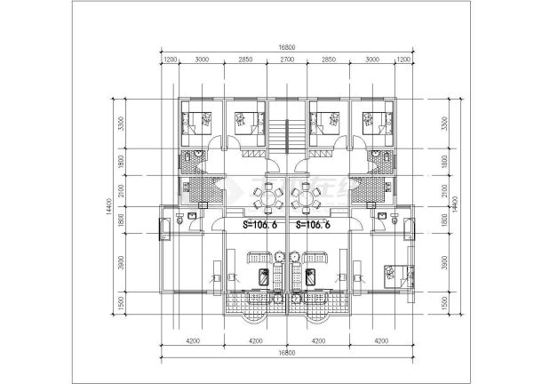 [方案]70种板式住宅楼户型合集-图二